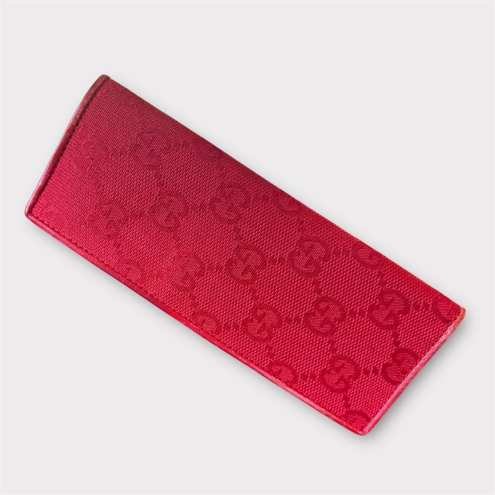 GUCCI Red GG Monogram Canvas Pen/Pencil Case Luxury Desk Accessory
Made in Italy